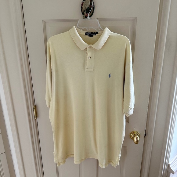 RALPH LAUREN XL YELLOW POLO-EUC - Picture 2 of 3